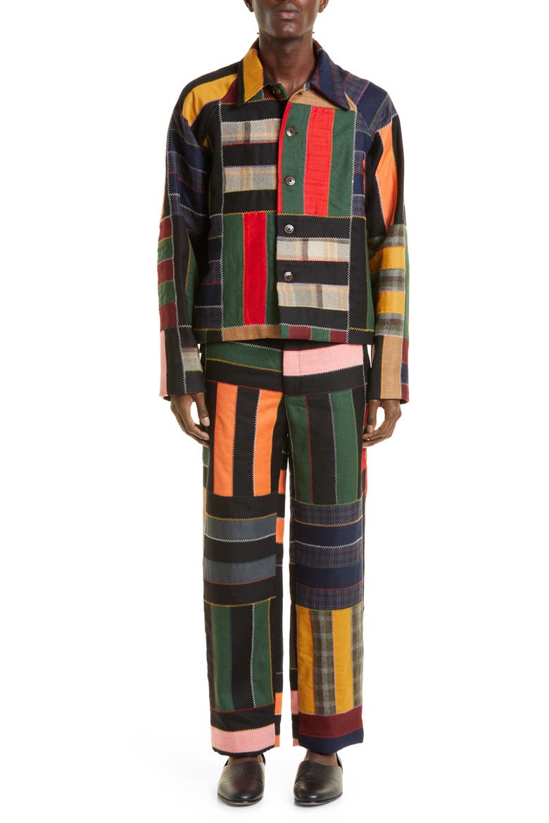 5-Bar Quilted Wool Jacket, Alternate, color, MULTI