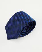 Knottery & Co Ripple Lines Silk Jacquard Tie