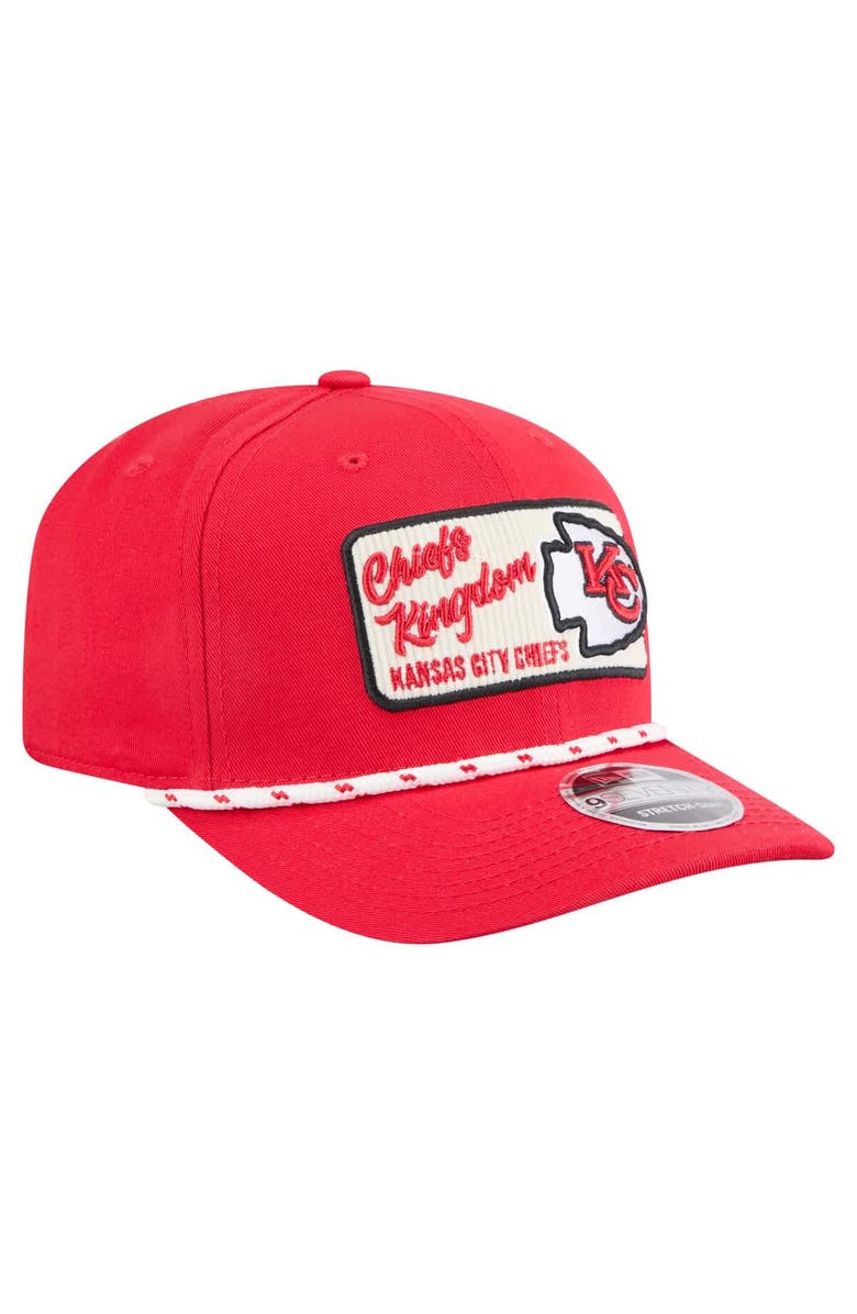New Era Men's New Era Red Kansas City Chiefs Chant 9SEVENTY Stretch-Snap Hat, Alternate, color, Red