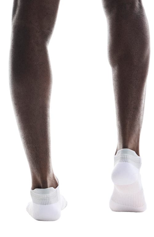 Shop On Performance Run Ankle Socks In White/glacier