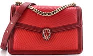 Pre-Owned Bvlgari Serpenti Forever Shoulder Bag Quilted Leather Small