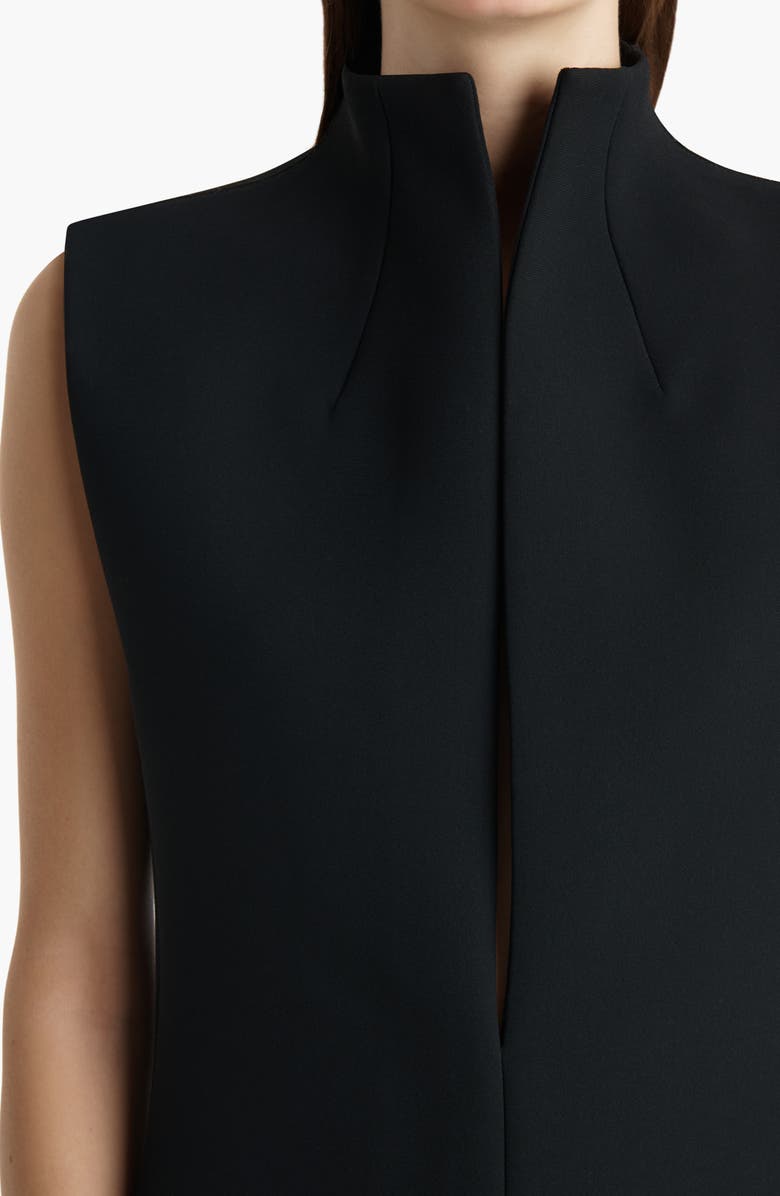 Khaite Asymmetrical Von Sleeveless Top, Alternate, color, Black