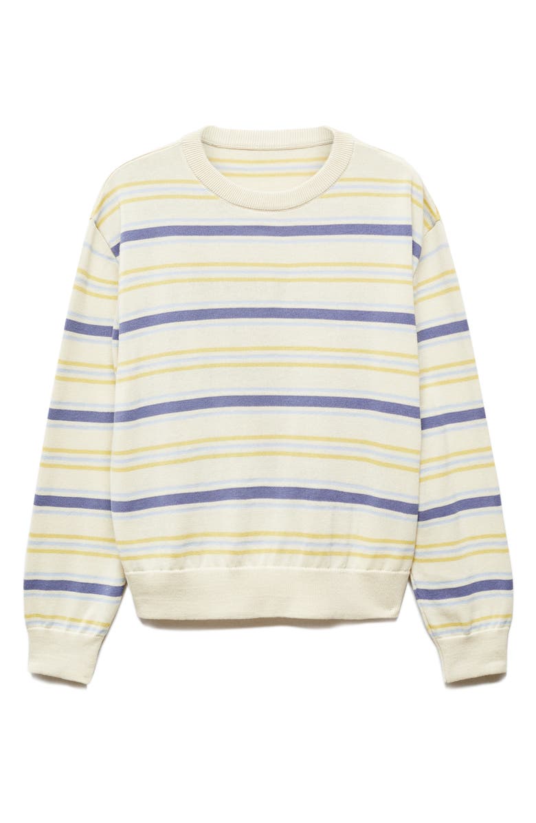 MANGO Virginia Stripe Cotton Sweater, Alternate, color, 