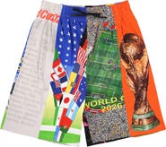 PLEASURES World Cup Drawstring Cotton Shorts