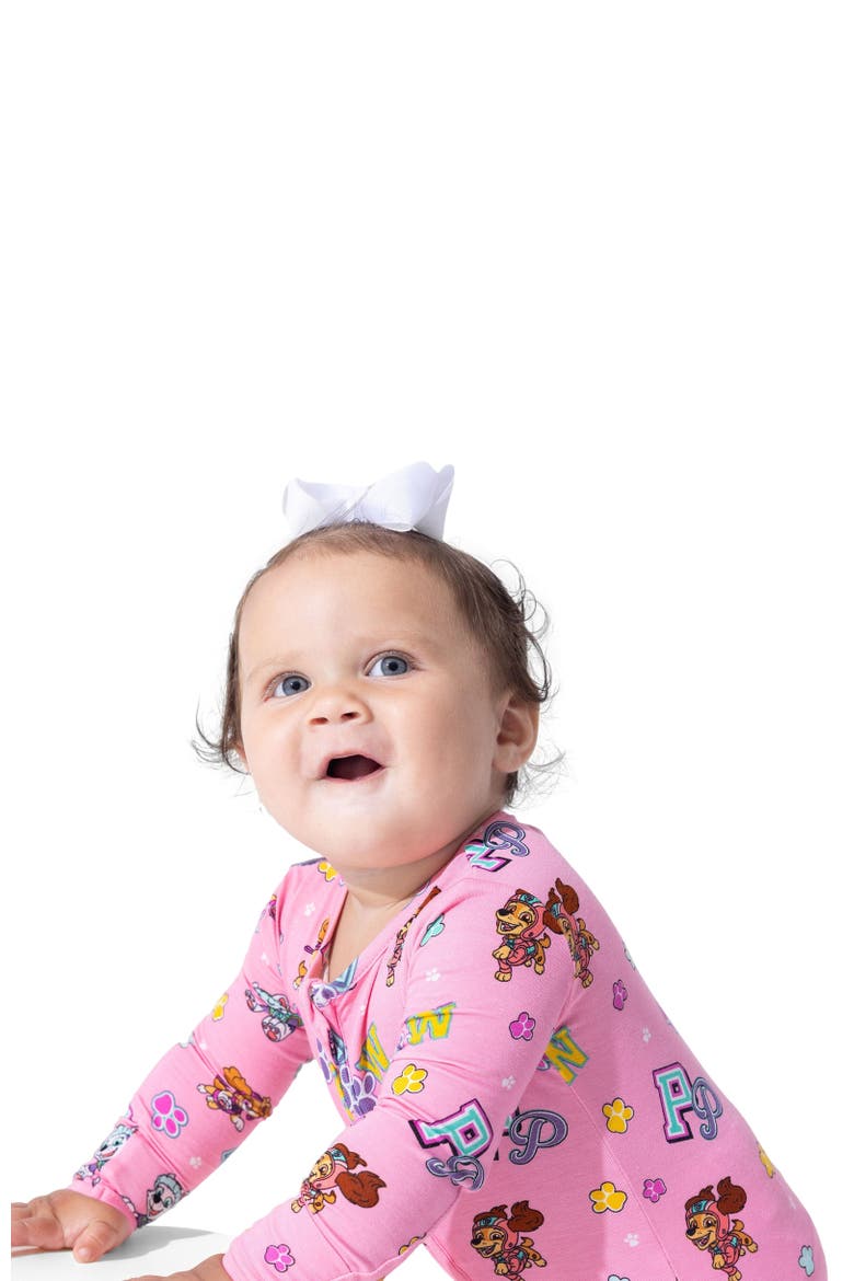 Baby PAW Patrol Varsity Pink Convertible Footie, Alternate, color, PAW Patrol: Varsity Pink