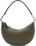 MANGO Oval Faux Leather Shoulder Bag