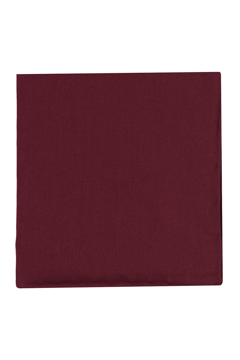 Solid Cotton Pocket Square, Main, color, WINE