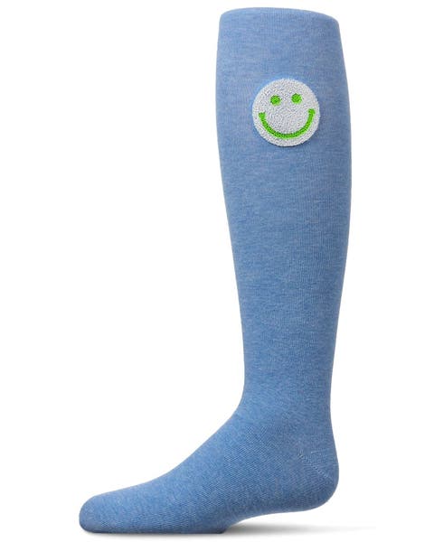 Fuzzy Smiley Face Knee High Socks (Toddler, Little Kid & Big Kid)