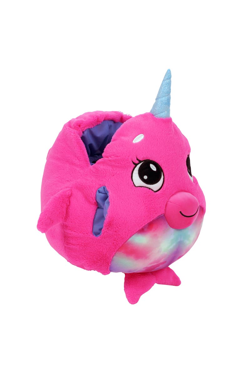 Mushabelly J∙Animals Plush Pink Narwhal Large, Alternate, color, Pink