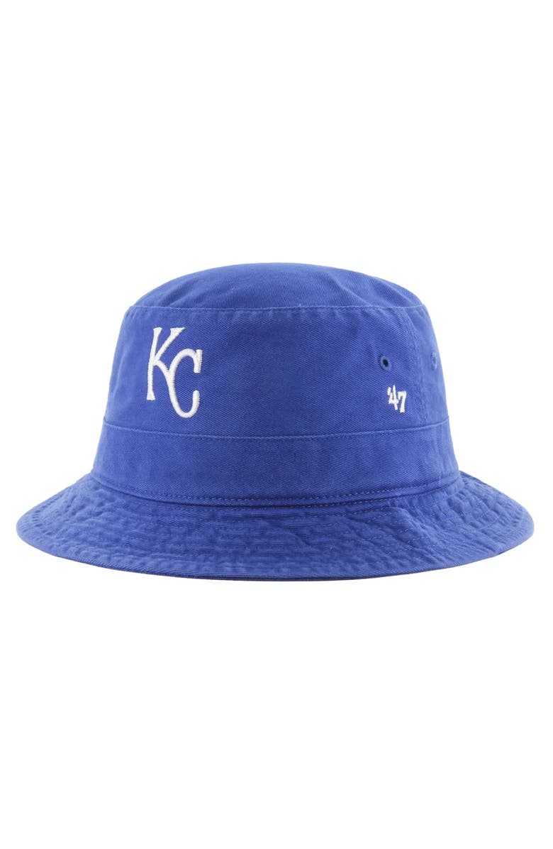 '47 Men's '47 Royal Kansas City Royals Primary Logo Bucket Hat, Main, color, Royal