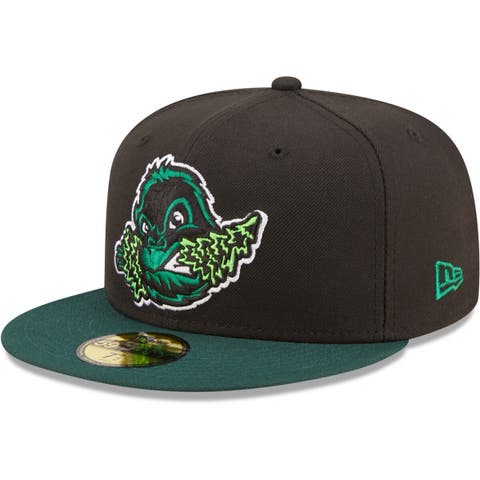 Men's New Era Black Eugene Emeralds Authentic Collection 59FIFTY Fitted Hat