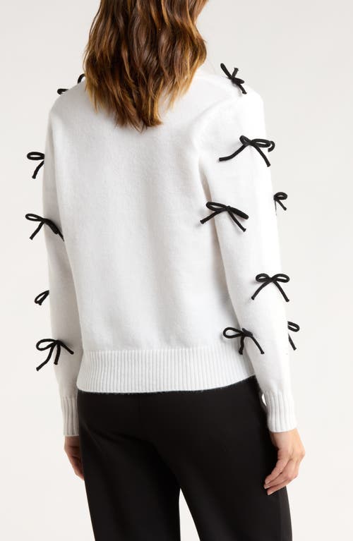 By Design Bow & Arrow Cardigan In White