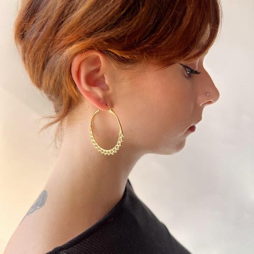 Astor & Orion Calla Hoops In Gold