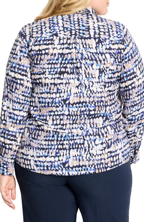 Nic + Zoe Nic+zoe Harvest Dot Pullover Top In Multi
