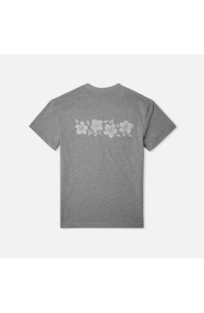 The Drip Shop Drip Hibiscus Tee - Big Kid, Alternate, color, Heather Gray