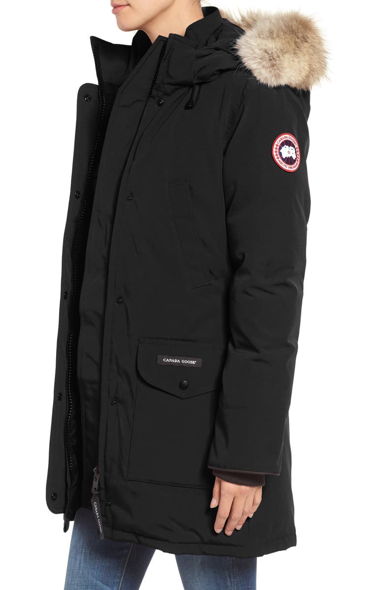 Canada Goose Trillium Fusion Fit Hooded Parka with Genuine Coyote Fur Trim, Alternate, color, 