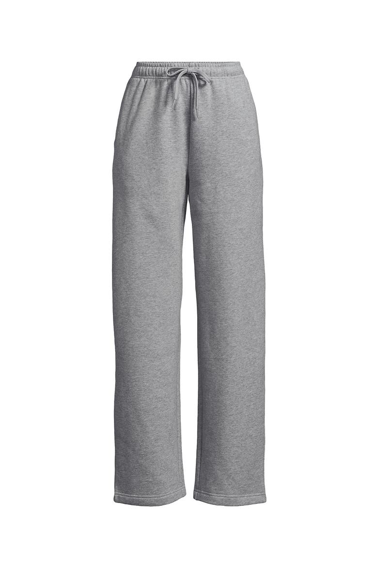 Plus Size Serious Sweats High Rise Relaxed Straight Leg Pants - Set Bottom, Alternate, color, Gray Heather