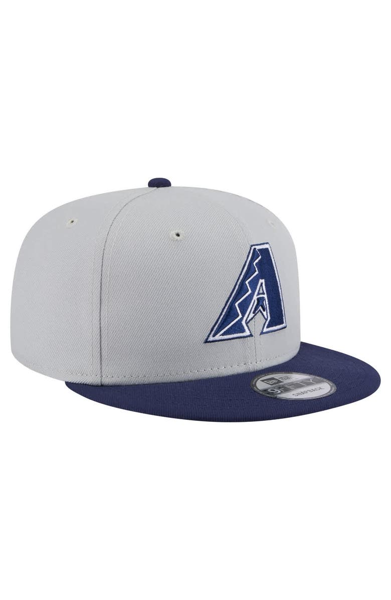 New Era Men's New Era Gray/Navy Arizona Diamondbacks 2-Tone Color Pack 9FIFTY Snapback Hat, Alternate, color, 