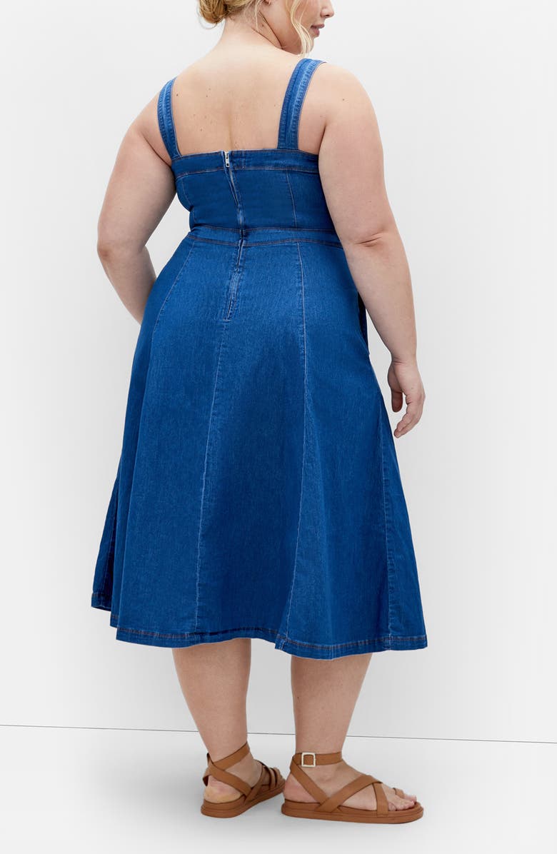 City Chic Averie Fit & Flare Midi Dress, Alternate, color, 