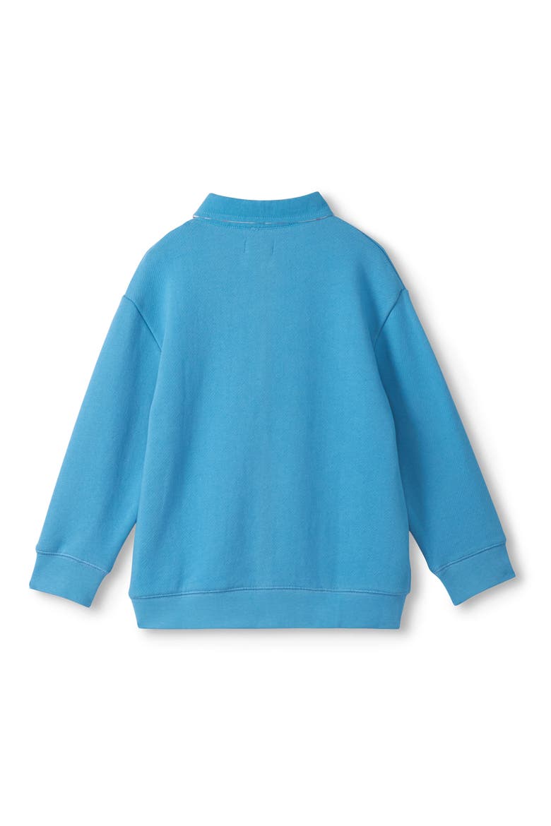 Kids' Cotton Rugby Sweatshirt, Alternate, color, BLUE