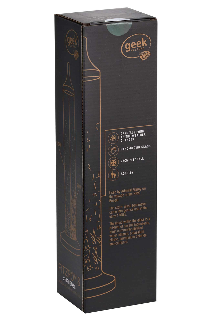 Heebie Jeebies Fitzroy's Storm Glass, Alternate, color, Clear