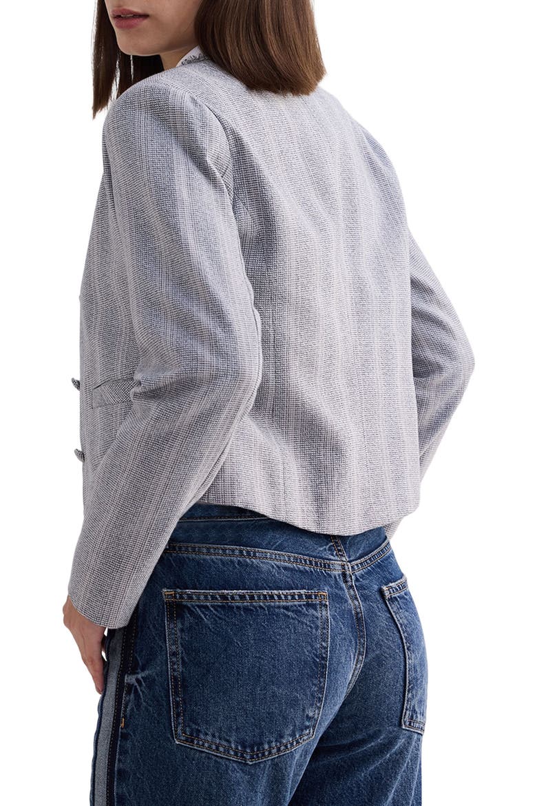 Lady Jacket in Cotton Tweed, Alternate, color, Steel Breeze