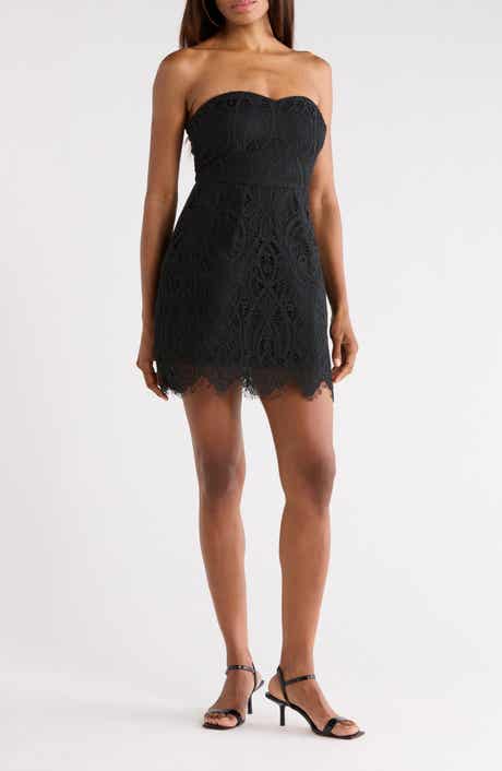 Lulus Ines Lace Corset Minidress