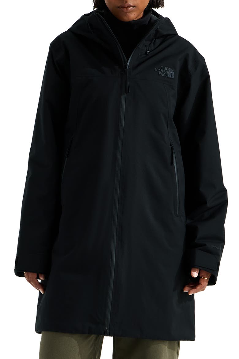 TNF Range DryVent Hooded Parka, Main, color, TNF BLACK