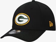 New Era Men's New Era Black Green Bay Packers Core Team 39THIRTY Flex Hat