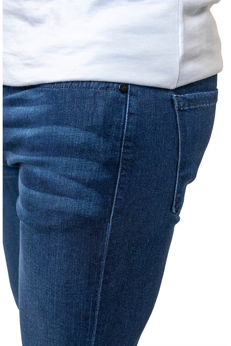 Torn Stretch Denim Jeans, Alternate, color, BLUE