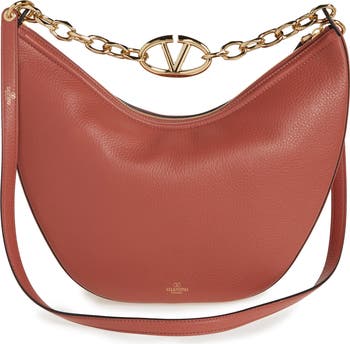 Medium VLOGO Moon Leather Hobo Bag