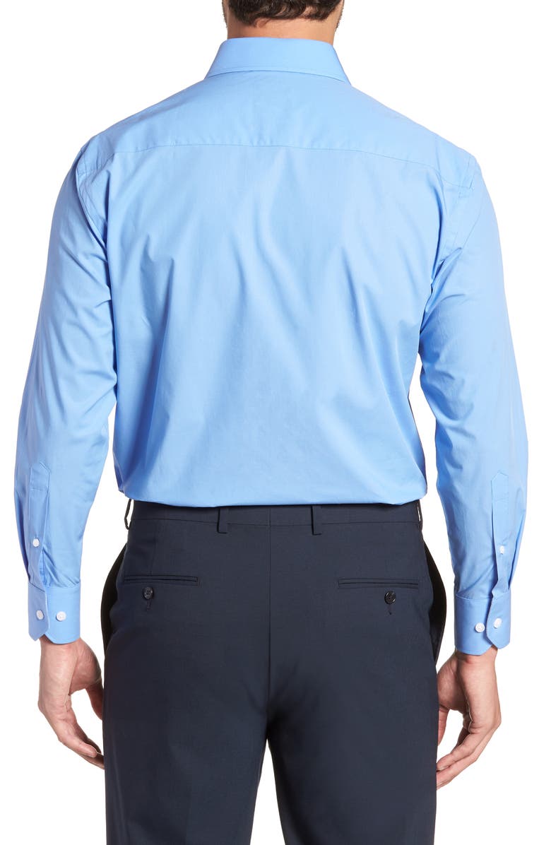 English Laundry Trim Fit Stretch Solid Dress Shirt, Alternate, color, 