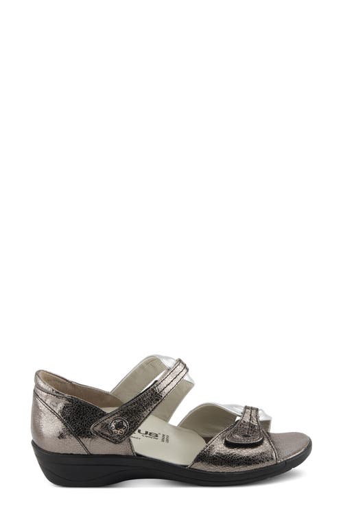 Flexus By Spring Step Gracelyn Wedge Sandal In Pewter Multi