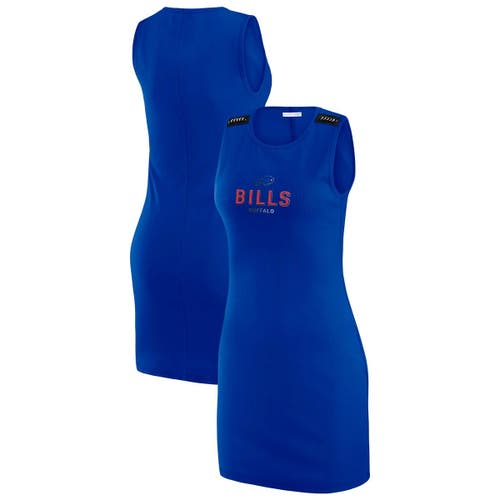 Wear By Erin Andrews X Gracie Hunt Royal Buffalo Bills Ribbed Tank Dress In Royal