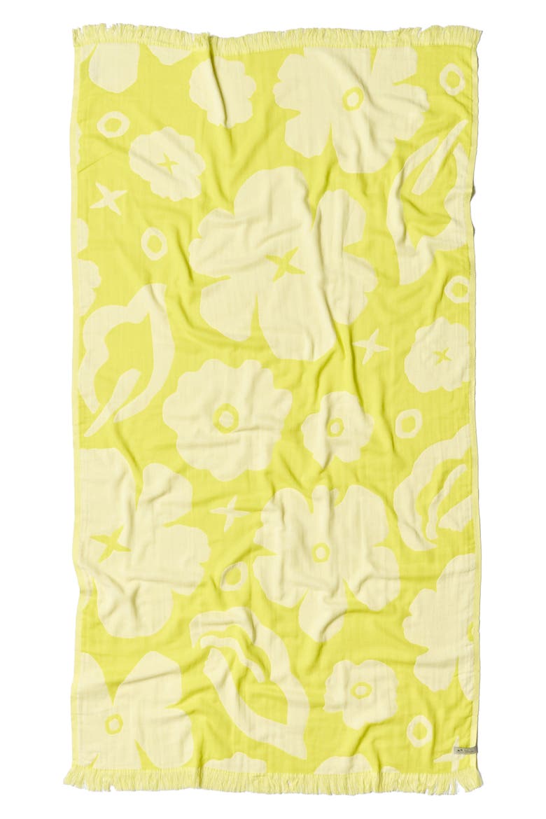 Xoxo Driftweave Turkish Towel, Main, color, BRIGHT YELLOW