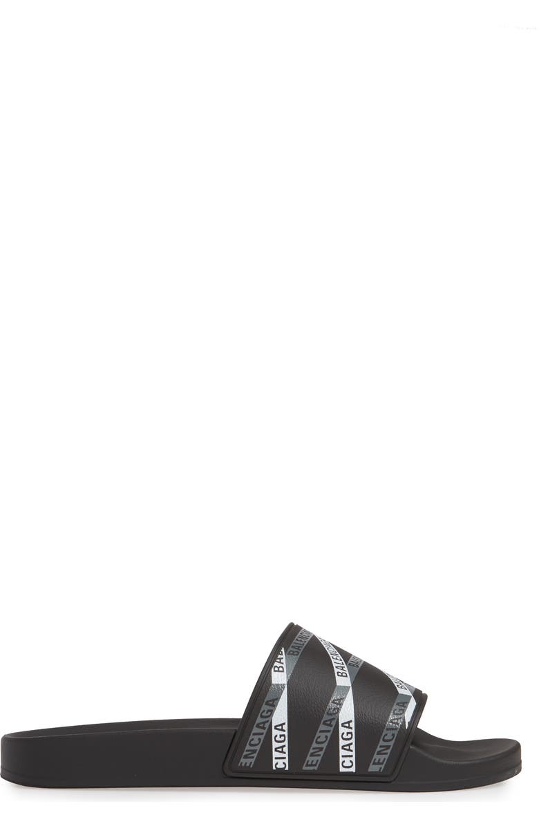 Balenciaga Monogram Slide Sandal, Alternate, color,