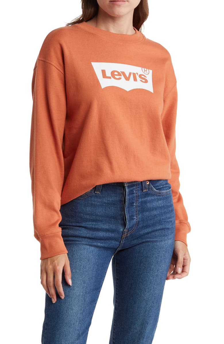 Levi's<sup>®</sup> Standard Logo Graphic Sweatshirt, Main, color, 