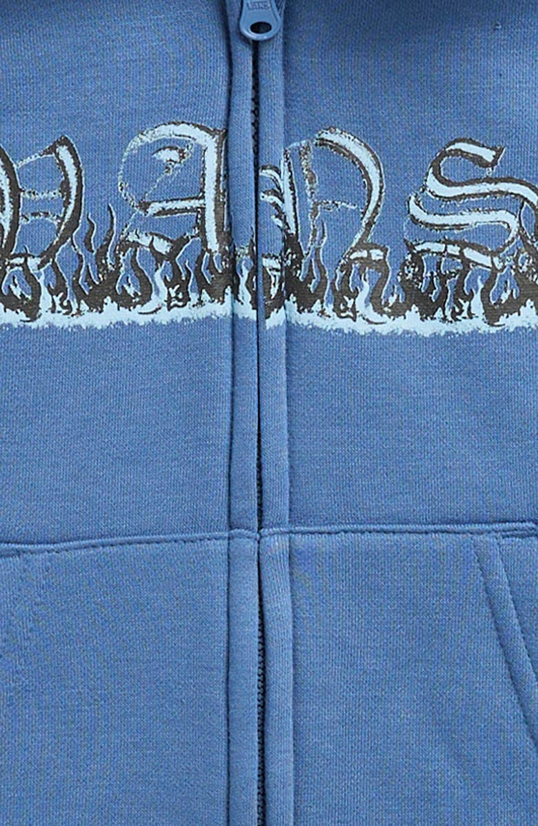 Vans Kids' Inferno Zip-Up Graphic Hoodie, Alternate, color, True Navy