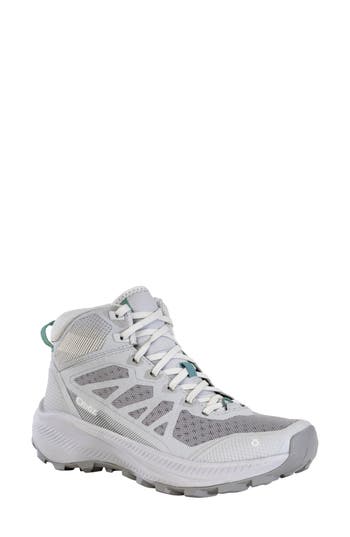 Oboz Katabatic Lt Mid Hiking Sneaker In Steelhead