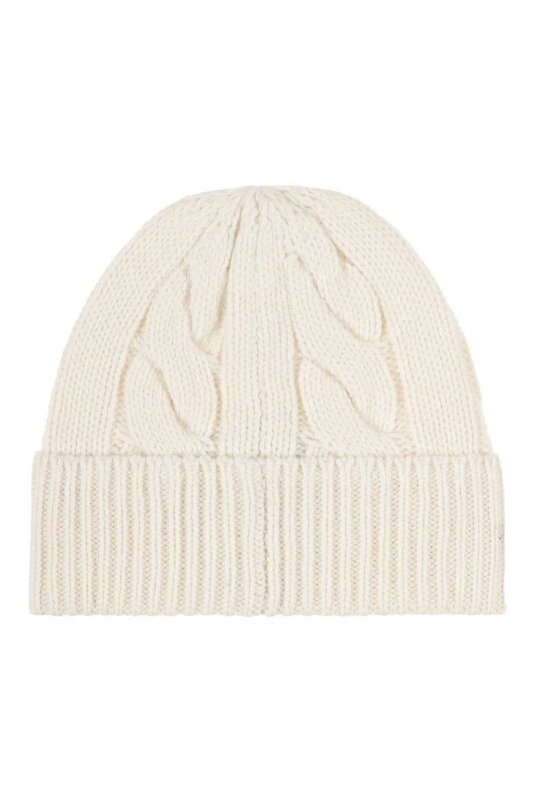 Bear Wool Blend Beanie, Alternate, color, CREAM