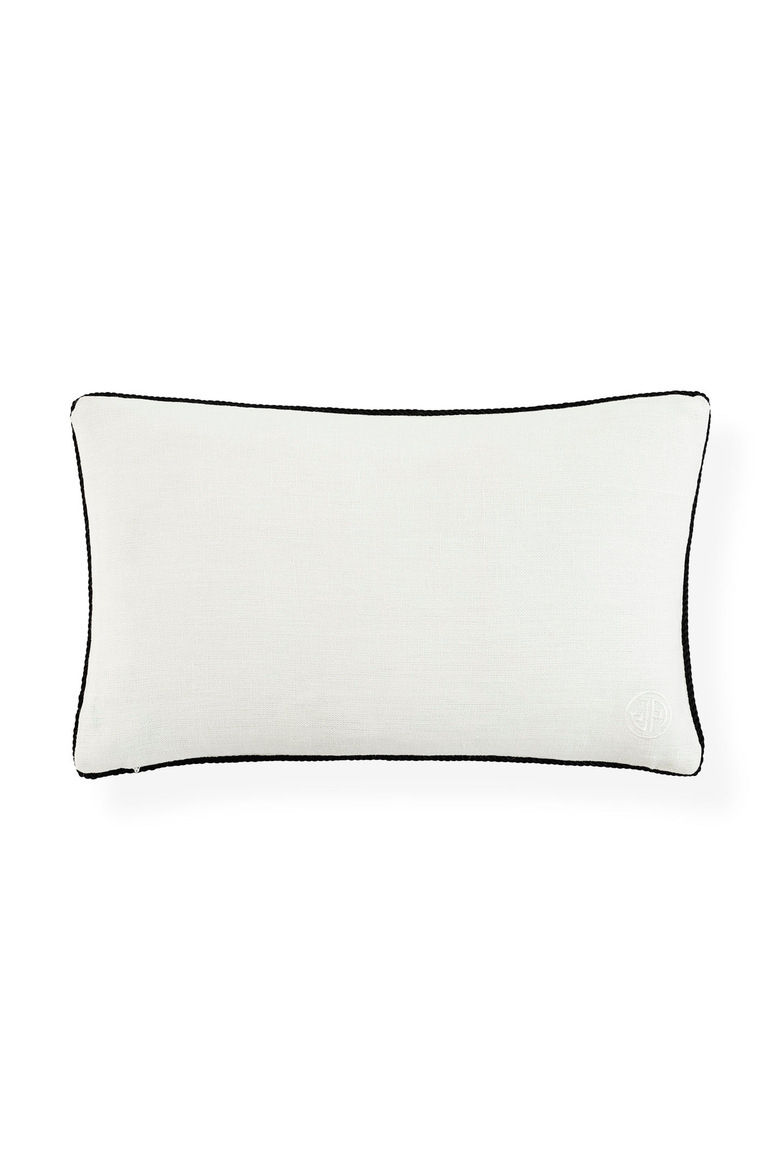 Snake Embroidered Pillow, Alternate, color, Ivory