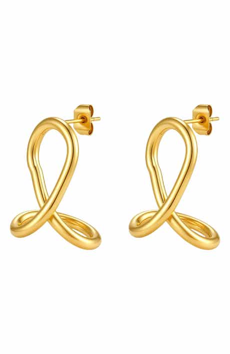 Twisted Hoop Earrings