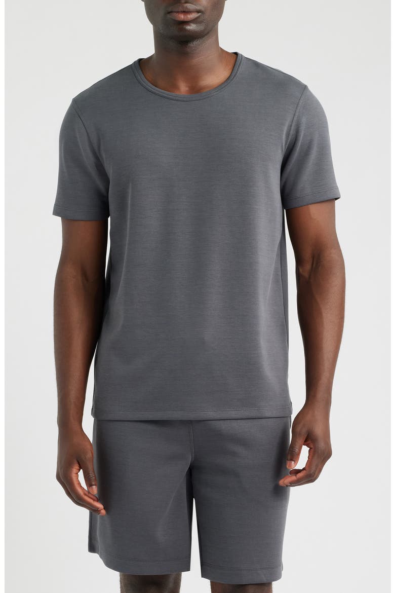 Short Sleeve Crewneck T-Shirt, Main, color, CHARCOAL