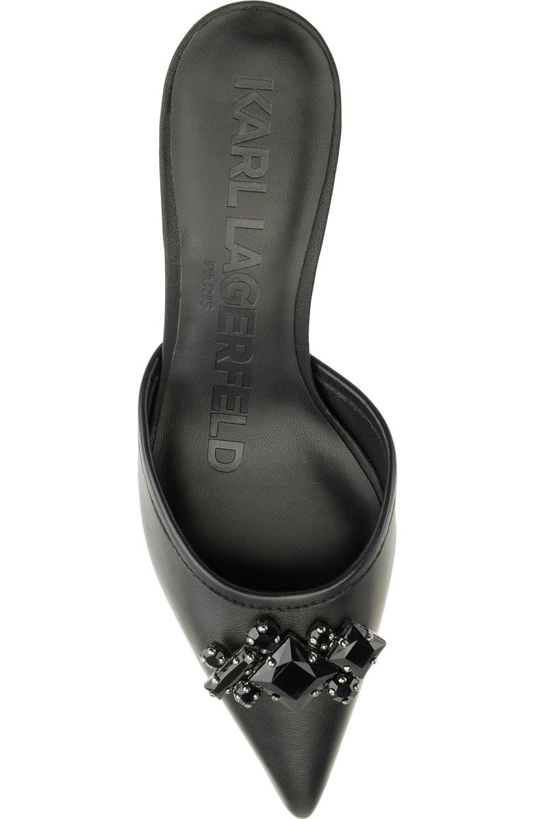 KARL LAGERFELD PARIS Sosie Crystal Pointed Toe Pump, Alternate, color,