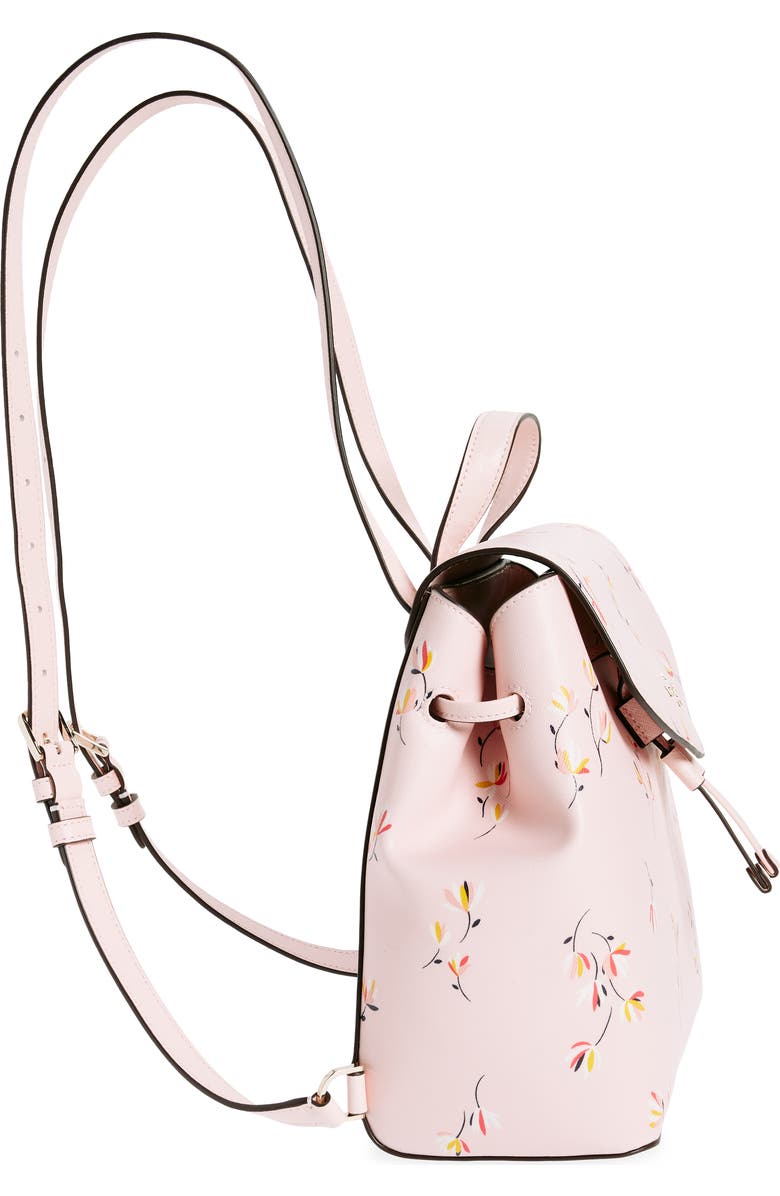Kate Spade New York medium flower print flap backpack, Alternate, color,