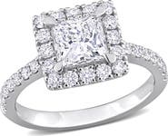 Julianna B. 2 CTW Lab-Grown Diamond Princess Halo Ring 14k