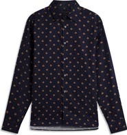 Ted Baker Olufar Print Cotton Button-Up Shirt