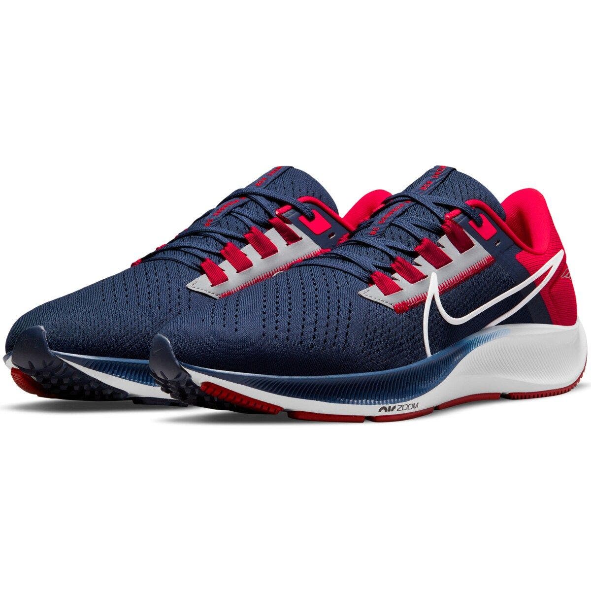 Nike Unisex Nike Navy New England Patriots Zoom Pegasus 38 Running Shoe, Alternate, color, 