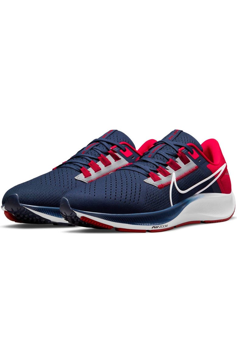 Nike Unisex Nike Navy New England Patriots Zoom Pegasus 38 Running Shoe, Alternate, color,