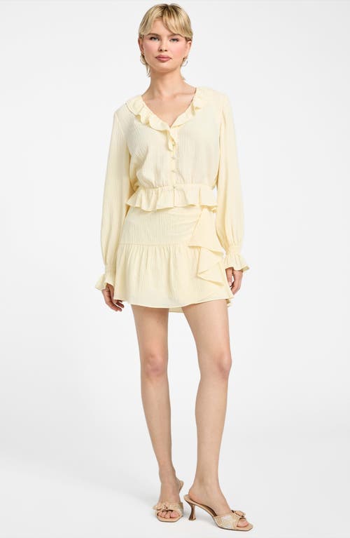 Guess Shaelo Gauze Ruffle Miniskirt